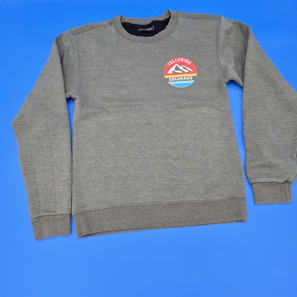 Lone Rock‎ Telluride Colorado Pullover Adult Unisex Small Sweatshirt Green